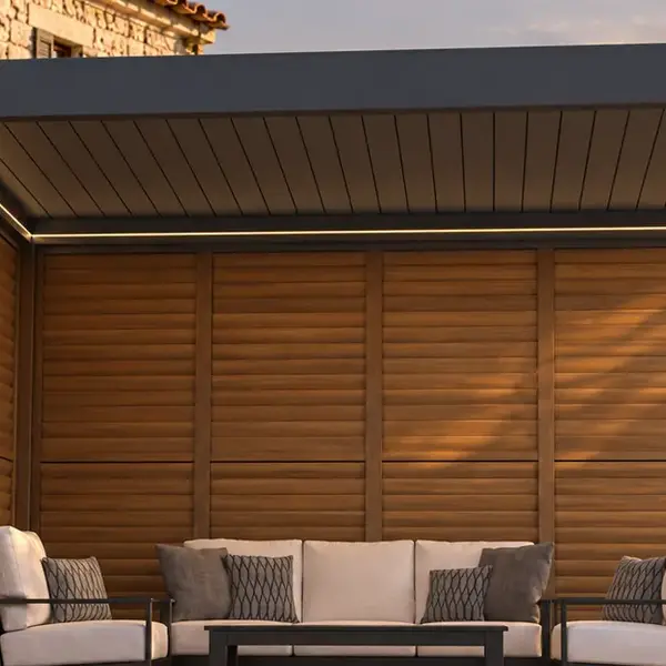 Integrated pergola LED lighting